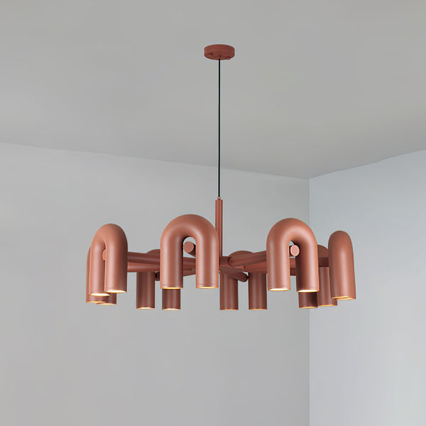 modern black abs aluminum modular led chandelier