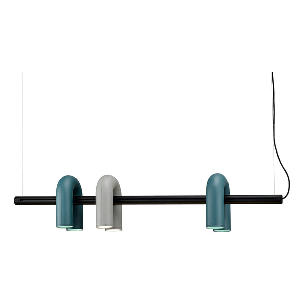 modern black abs aluminum modular led chandelier
