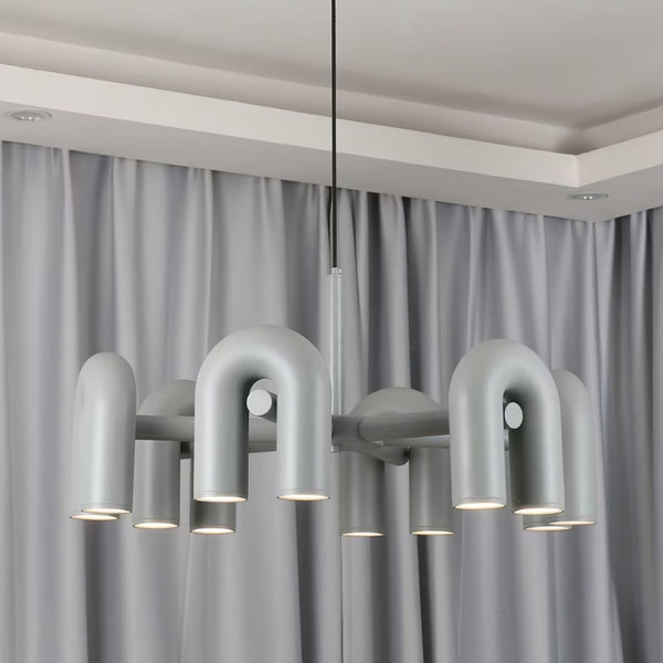 modern black abs aluminum modular led chandelier