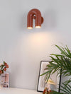modern black abs aluminum u shape led wall sconce