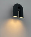 modern black abs aluminum u shape led wall sconce
