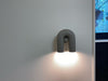 modern black abs aluminum u shape led wall sconce