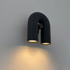 modern black abs aluminum u shape led wall sconce