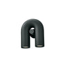 modern black abs aluminum u shape led wall sconce