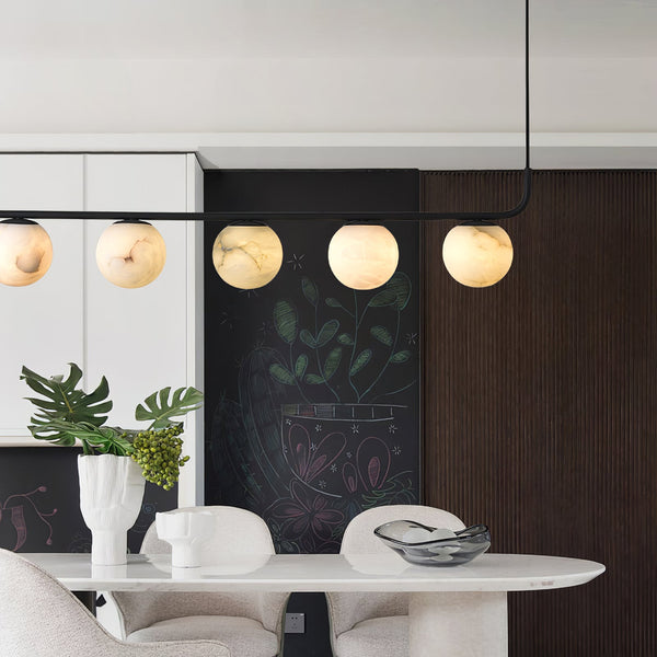 modern black alabaster pendant lamp