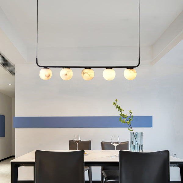 modern black alabaster pendant lamp