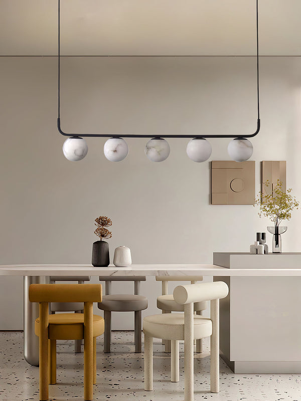 modern black alabaster pendant lamp