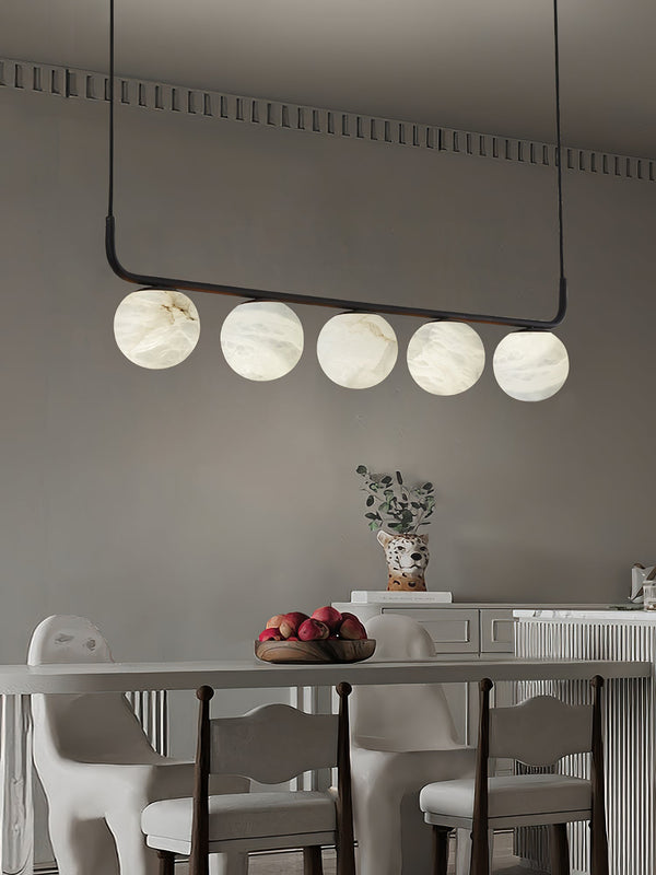 modern black alabaster pendant lamp