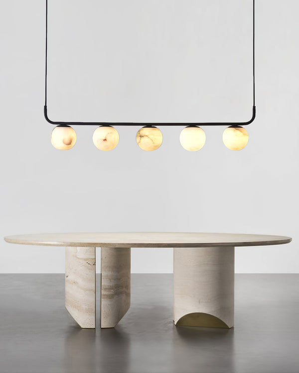 modern black alabaster pendant lamp