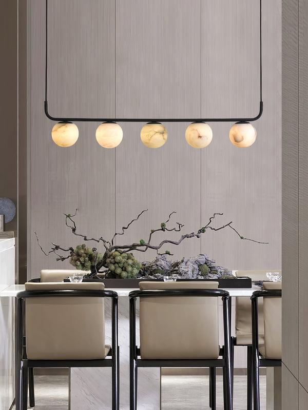 modern black alabaster pendant lamp