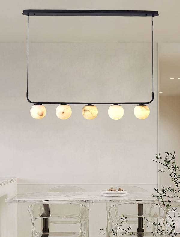modern black alabaster pendant lamp