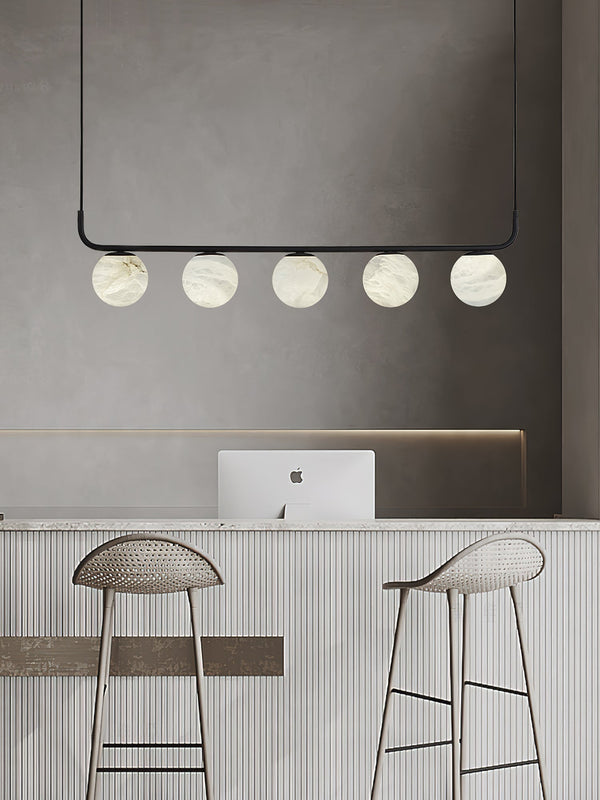 modern black alabaster pendant lamp