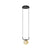 modern black alabaster pendant lamp
