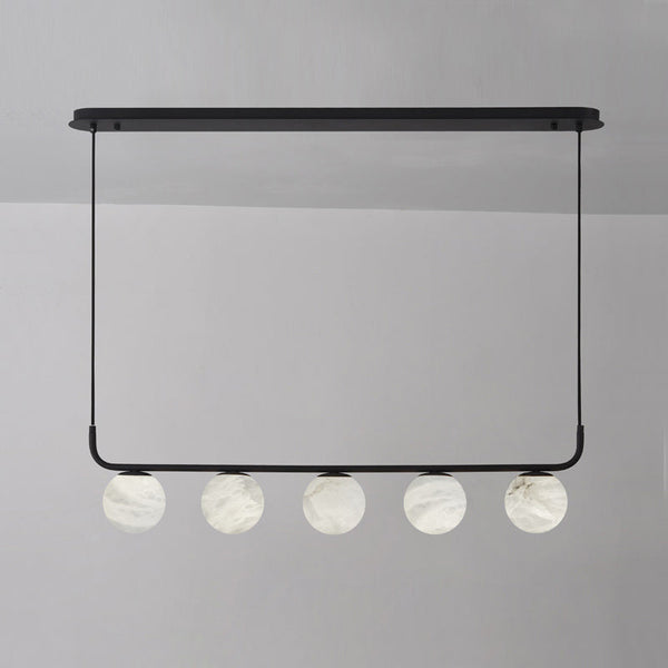modern black alabaster pendant lamp