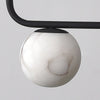 modern black alabaster pendant lamp