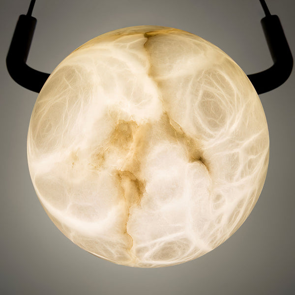 modern black alabaster pendant lamp