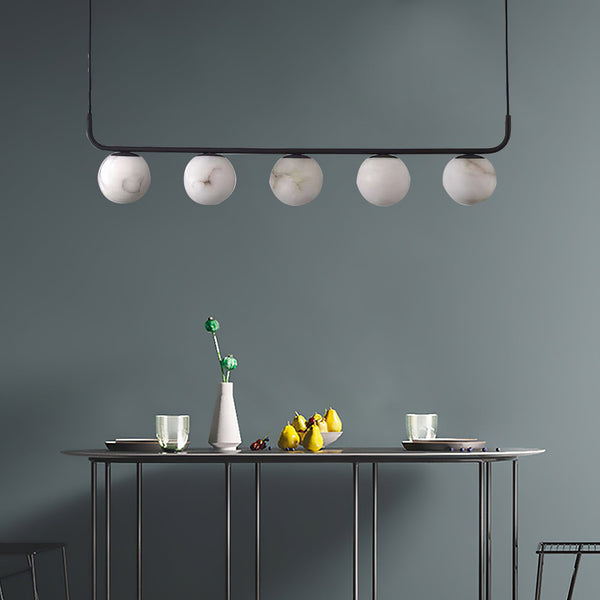 modern black alabaster pendant lamp