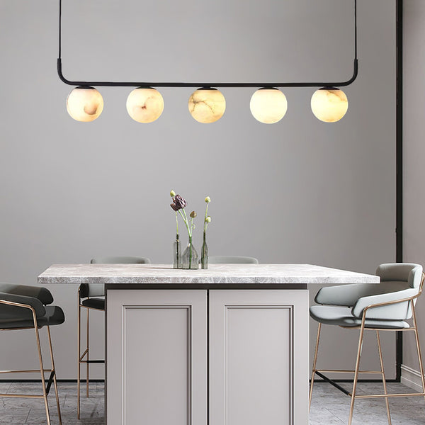 modern black alabaster pendant lamp