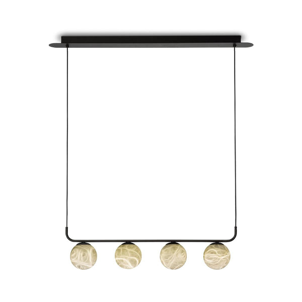 modern black alabaster pendant lamp
