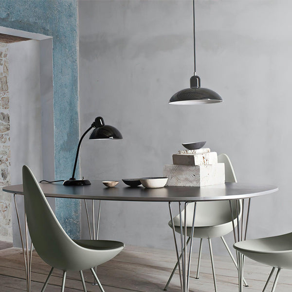 modern black carbon steel dome pendant lamp