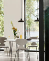 modern black carbon steel dome pendant lamp