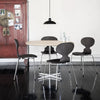 modern black carbon steel dome pendant lamp