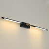 modern black gold acrylic linear led vanity light