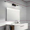 modern black gold acrylic linear led vanity light