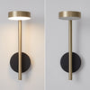 modern black gold metal geometric led wall sconce