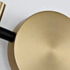 modern black gold metal geometric led wall sconce