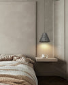 modern black gradient iron cone pendant light