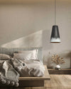 modern black gradient iron cone pendant light