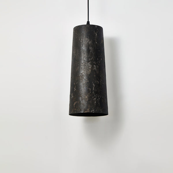 modern black gradient iron cone pendant light
