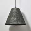 modern black gradient iron cone pendant light