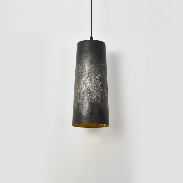 modern black gradient iron cone pendant light