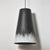 modern black gradient iron cone pendant light