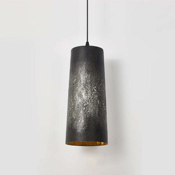 modern black gradient iron cone pendant light