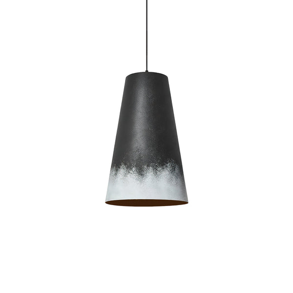 modern black gradient iron cone pendant light