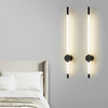 modern black iron acrylic linear led wall sconce 3