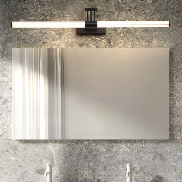 modern black iron acrylic swing arm led vanity light