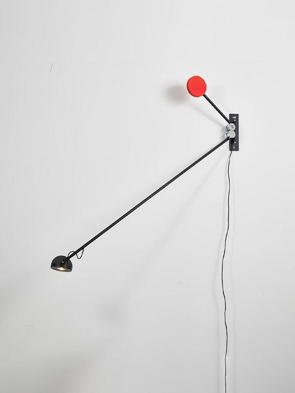 modern black iron aluminum linear wall lamp