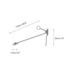 modern black iron aluminum linear wall lamp