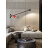 modern black iron aluminum linear wall lamp
