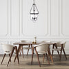 modern black iron glass cloche pendant light