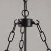 modern black iron glass cloche pendant light