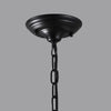 modern black iron glass cloche pendant light