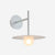 modern black iron glass wall lamp