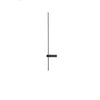 modern black metal acrylic linear rechargeable wall sconce