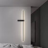 modern black metal acrylic linear rechargeable wall sconce