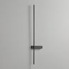 modern black metal acrylic linear rechargeable wall sconce